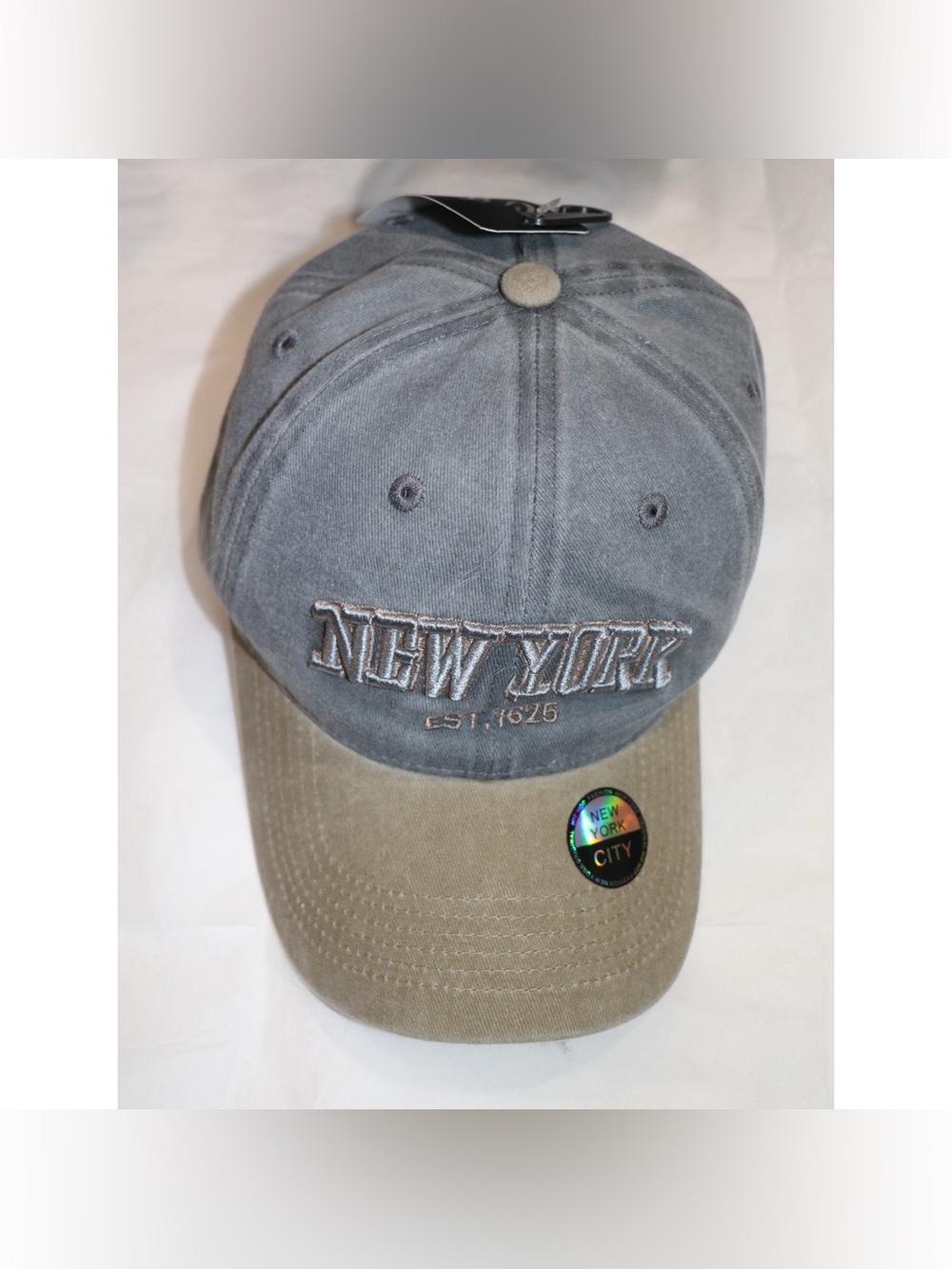 Vintage Faded Wash Embroidered New York Hat